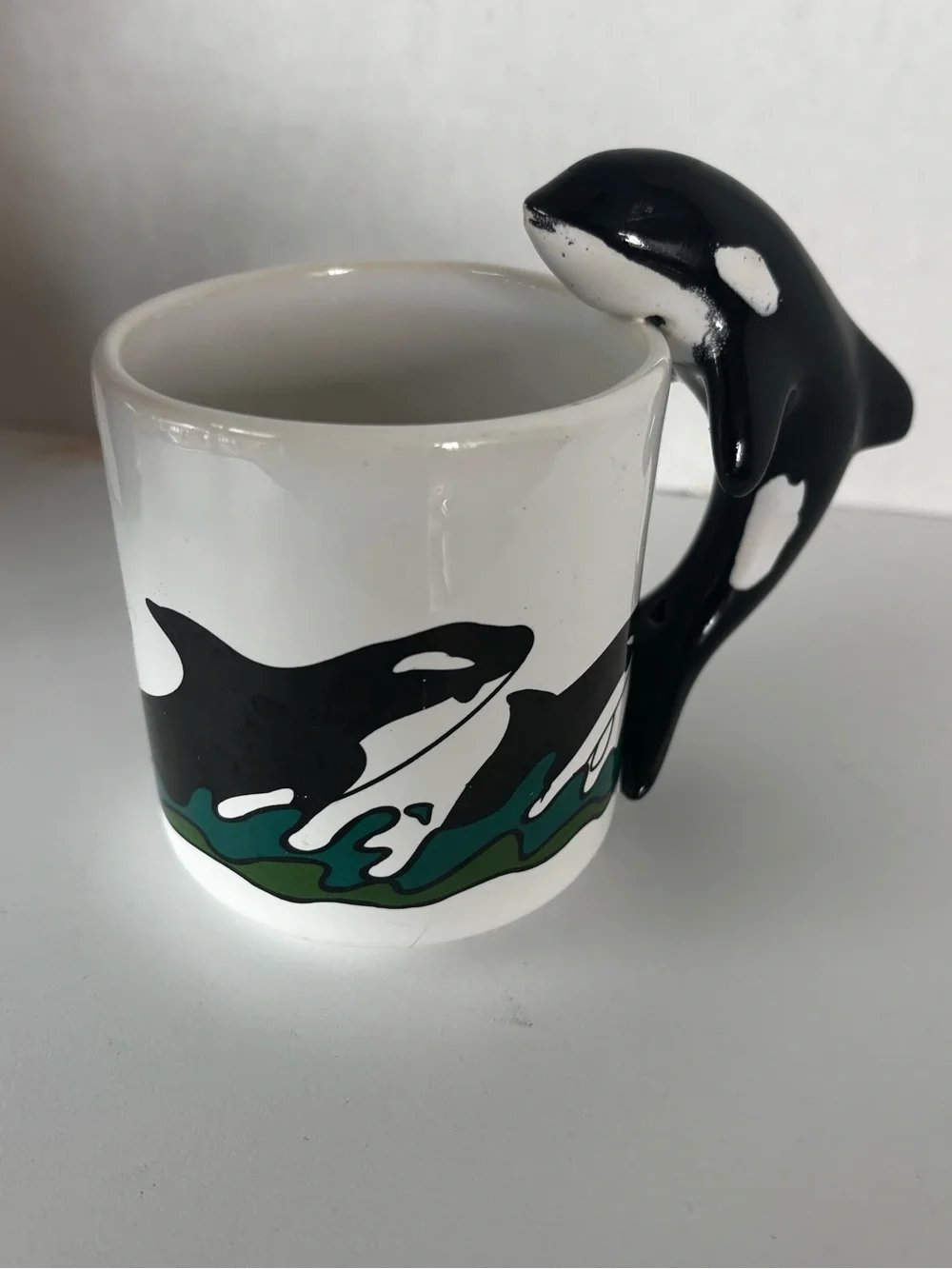 Vintage Huatulco, Mexico 3D Orca Coffee Mug